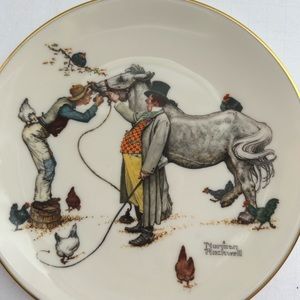 plate “Horse Trader” by Norman Rockwell